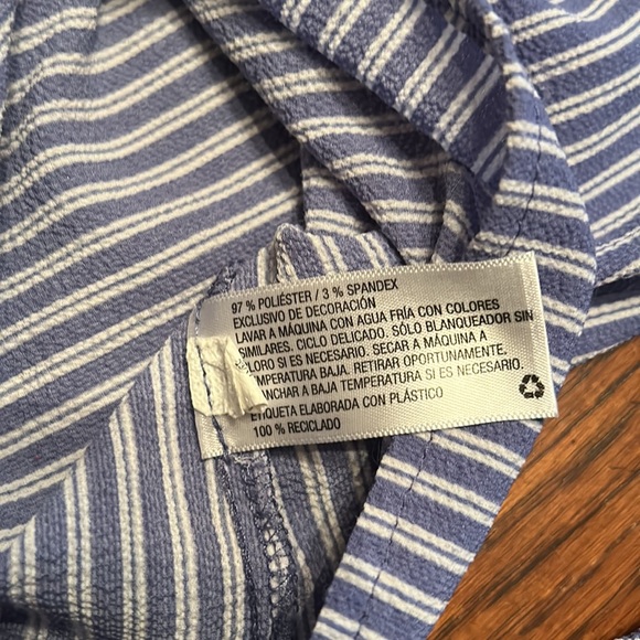 Peasant Top Striped Flowers Size S - Picture 5 of 10